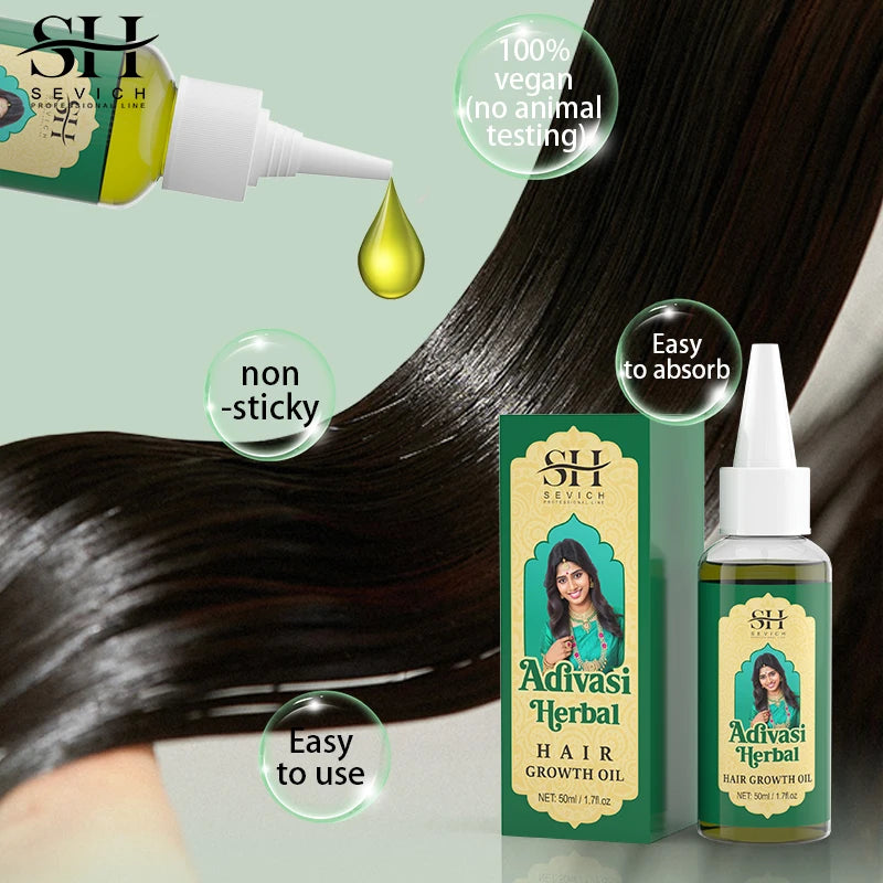 Adivasi Herbal Hair Growth Oil bottle — natural herbal hair growth treatment