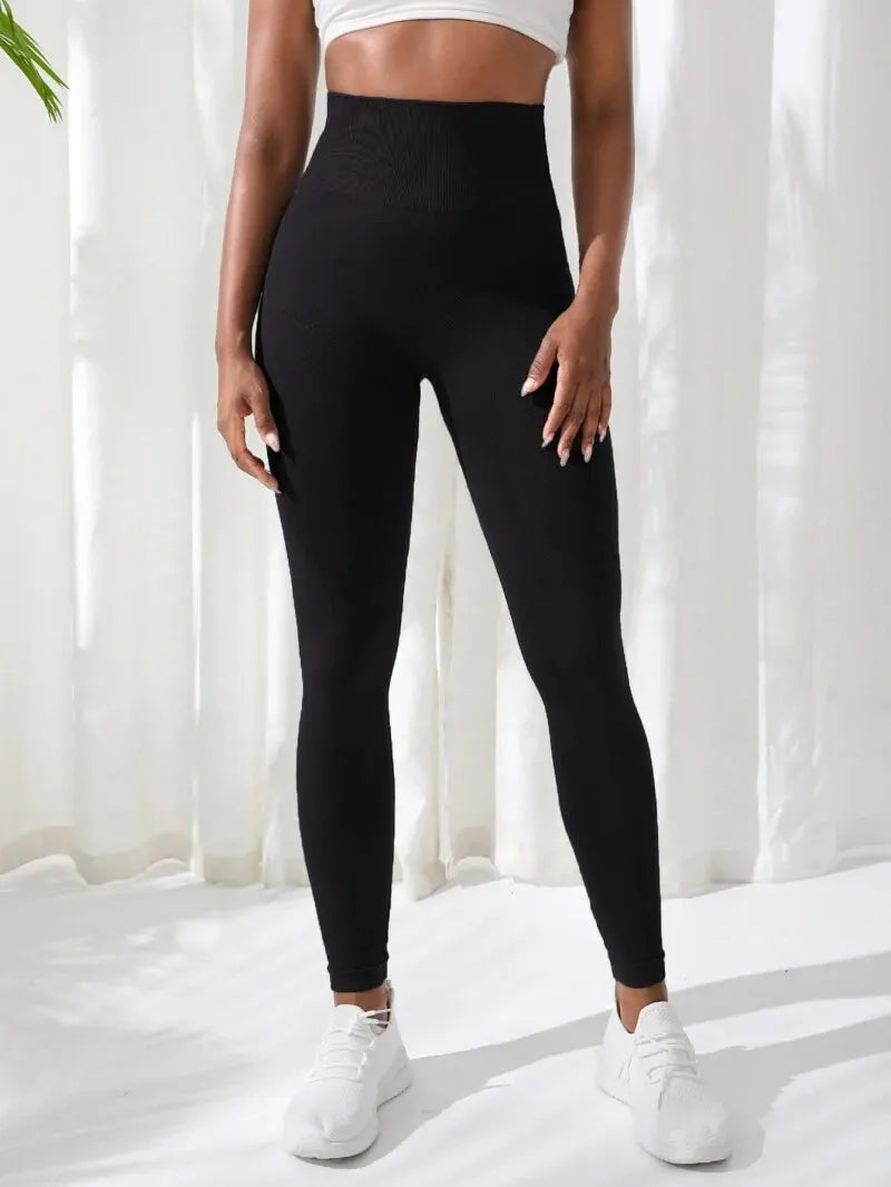 High‑Waist Compression Leggings — SculptFit Tummy‑Control & Workout Ready Pants