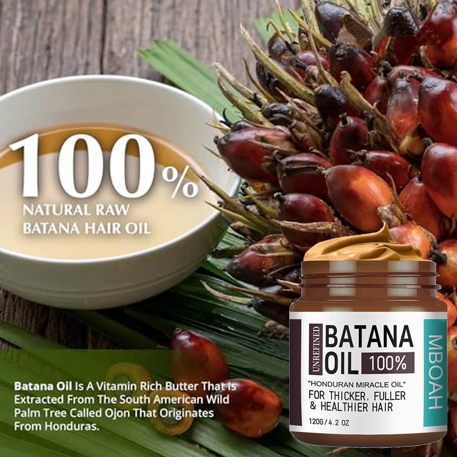 100% Unrefined Batana Oil